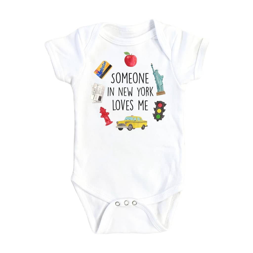 New York Someone - Baby Boy Girl Clothes Infant Bodysuit Funny Cute Newborn