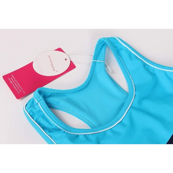 JerrisApparel Little Girls Summer Two Piece Boyshort Tankini Kids Swimsuit