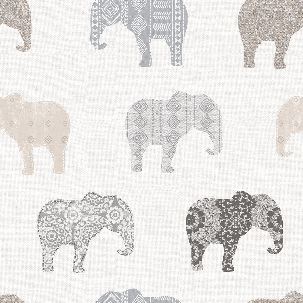 Galerie Wallcoverings Just 4 Kids 2 Elephants Motif Non-woven Matte Wallpaper Roll