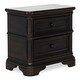 preview thumbnail 1 of 0, Evolur Signature Belle Night Stand - Dark Chocolate Dark Chocolate 