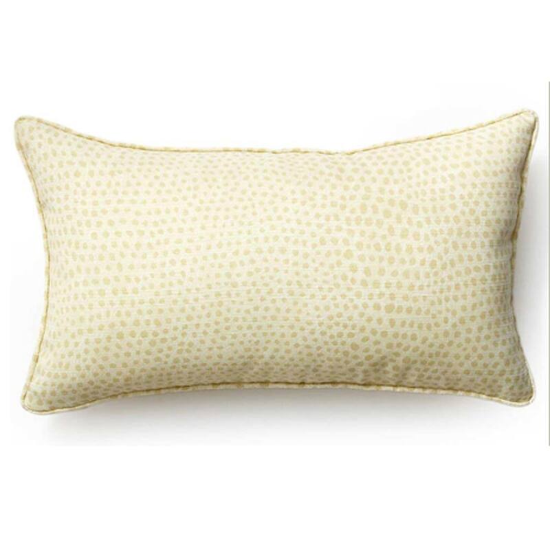 Jiti Outdoor Classic Tonal Cream Cheetah Animal Patterned Rectangle Lumbar Pillows Cushions for Pool Patio Chair 12 x 20 - Cream/Beige