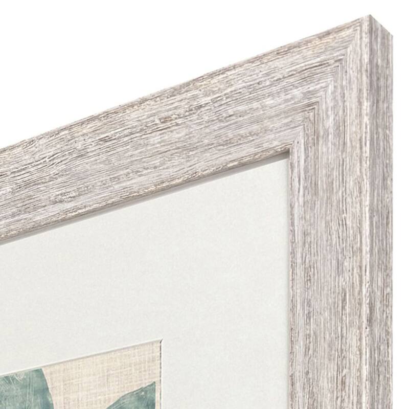 Paragon Burlap Ocean Palm II Framed Art - Set of 2