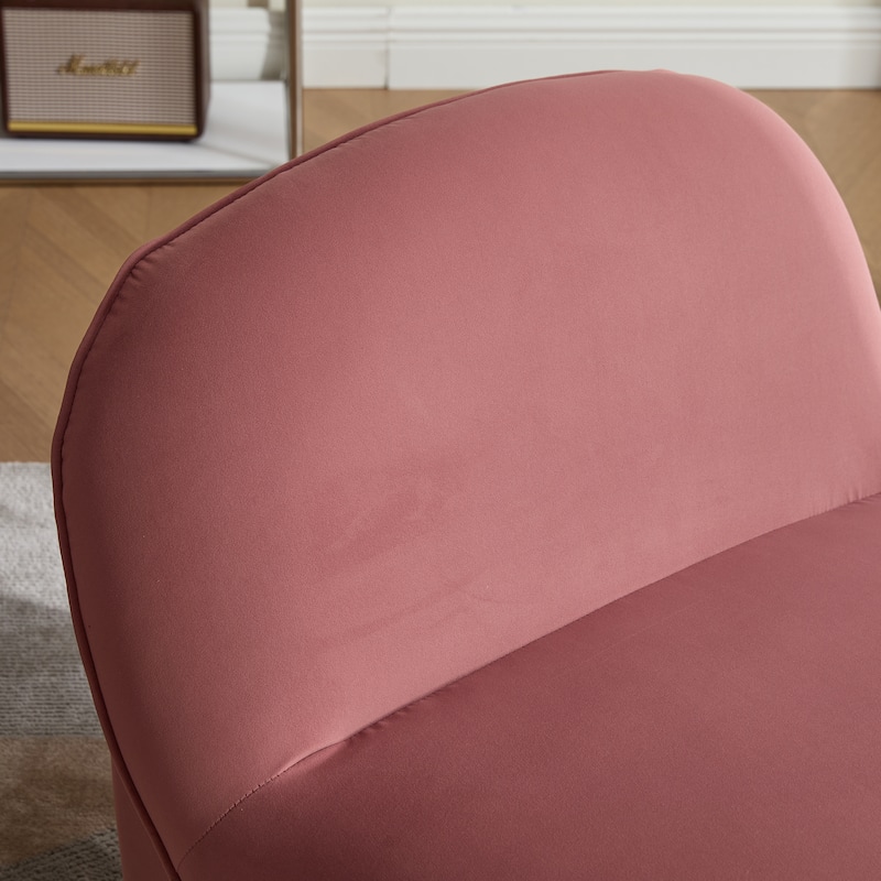 Pumpkin-Shaped Swivel Chair, 360-Degree Swivel Accent Chair for Living Room Bedroom Office