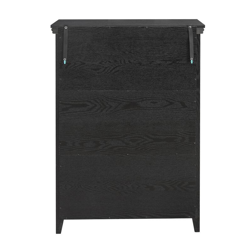 Farmhouse Modern 5-Drawer Vertical Chest, Cabinet, Storage Clothes, Storage Drawers Cabinet for Living Room