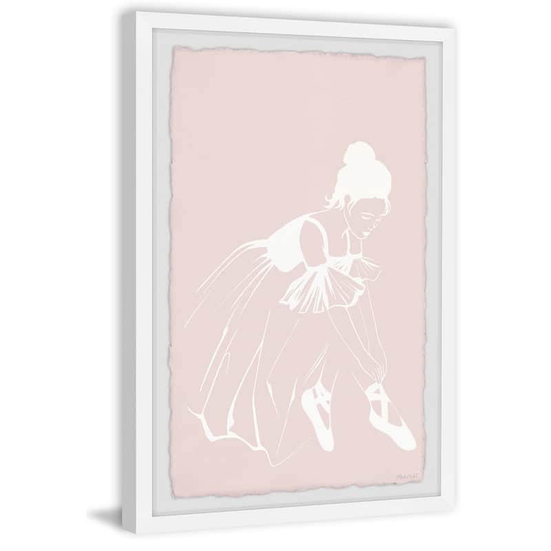 'Untie a Ballet Shoe' Framed Painting Print