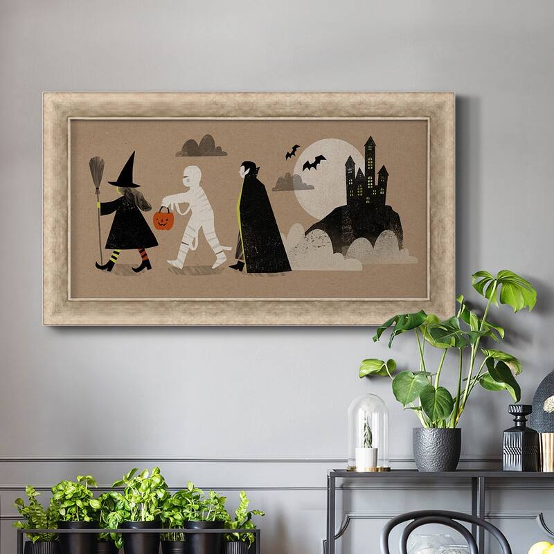 Graphic Halloween Collection D Premium Framed Canvas- Ready to Hang