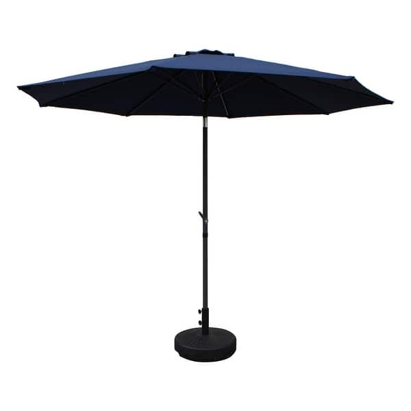 black 10 ft patio umbrella phoenix 10ft it leaves seating areas open and unobstructed 10' Round Sunbrella Canvas Flax