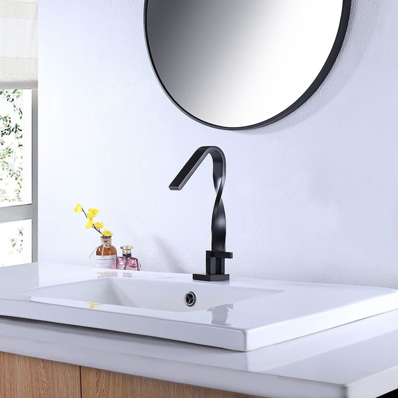 Widespread Single Hole Bathroom Vessel Sink Faucet