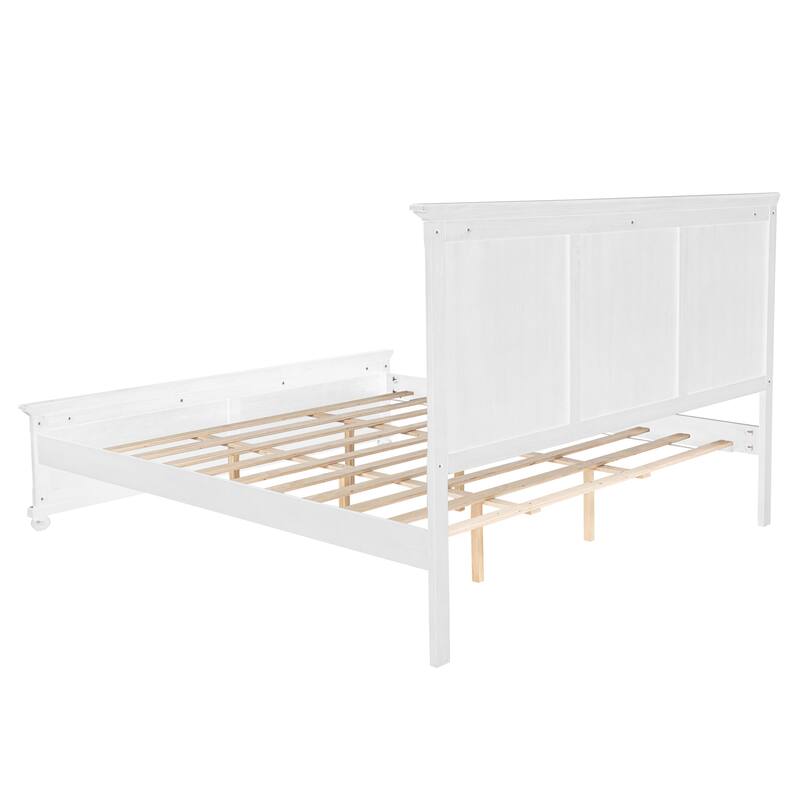 King Size Bed with Tall Headboard & Footboard