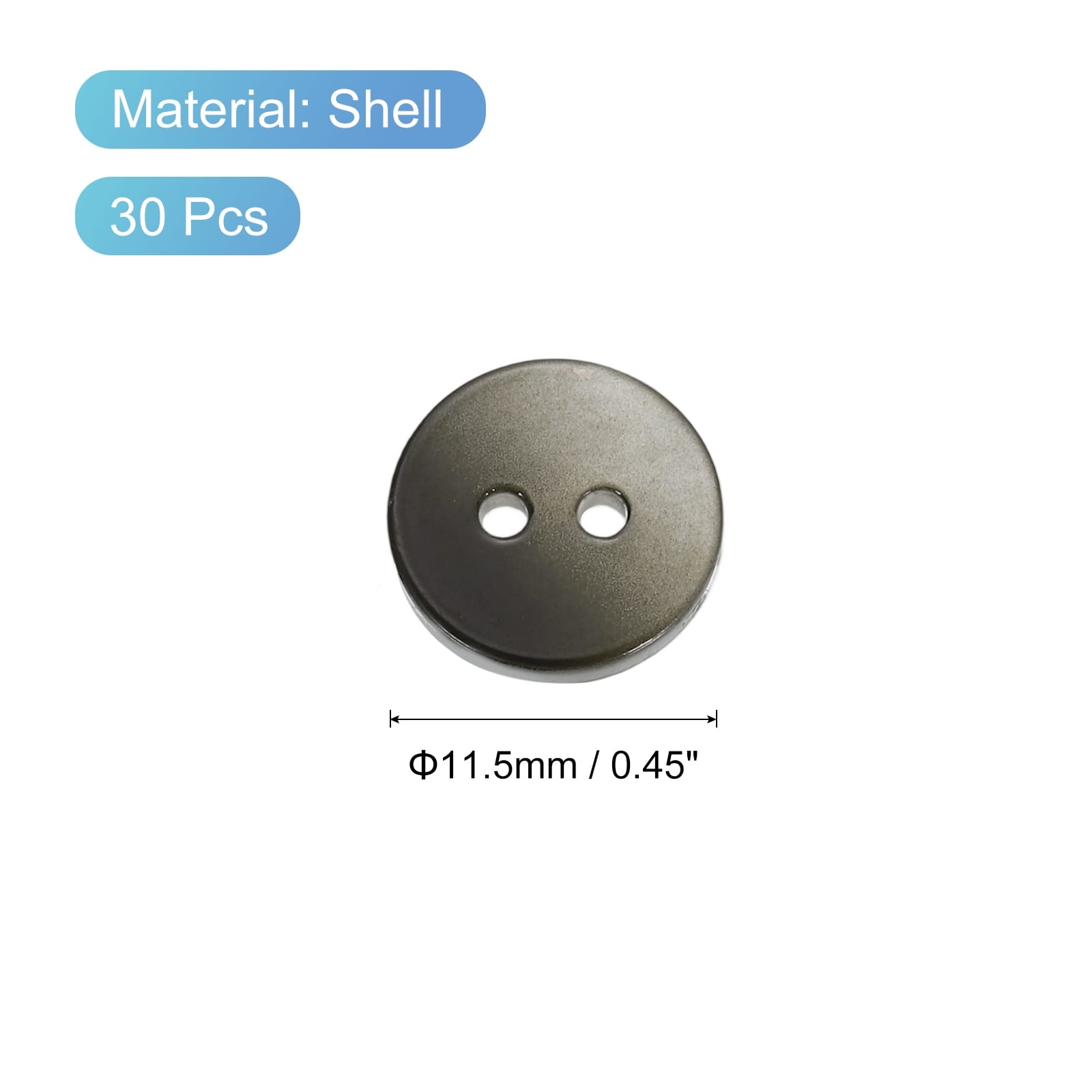 Natural Shell Buttons, Bowl Shaped Shell Shank Buttons for Shirt Sewing DIY Crafts Decoration