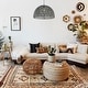 preview thumbnail 12 of 29, Jigu 1-Light Bohemian Modern Woven Rattan/Iron LED Pendant, by JONATHAN Y