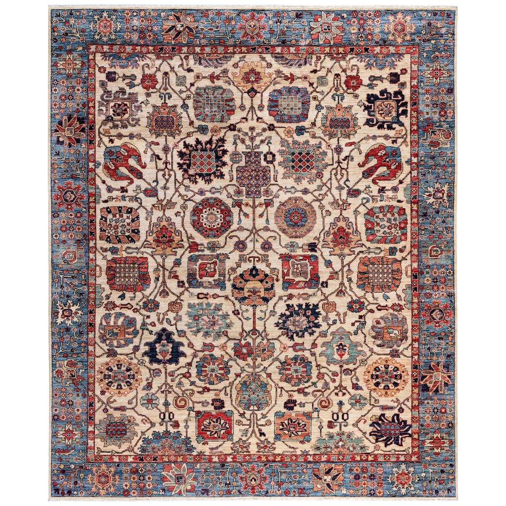 Serapi One-of-a-Kind Hand-Knotted Area Rug - Ivory - 8' 1" x 9' 11"