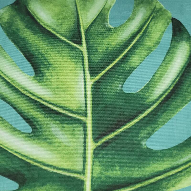 New York Botanical Garden® Indoor/Outdoor Monstera Leaf Decorative Throw Pillow 20x20, Leaf Multi
