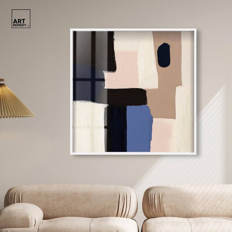 Blue Quietude II Shadowbox by Art Remedy