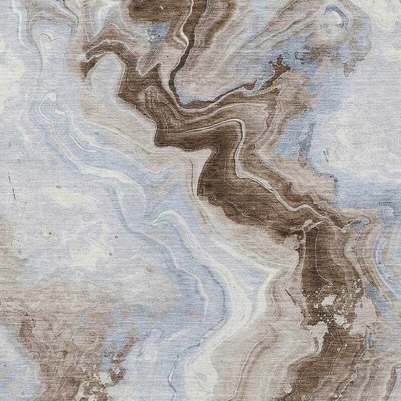 HomeRoots Abstract Transitional Rectangle Outdoor Rug