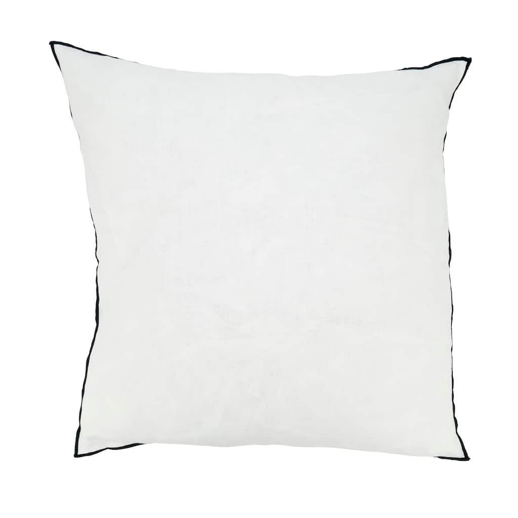 Stonewashed Stitched Edge Throw Pillow
