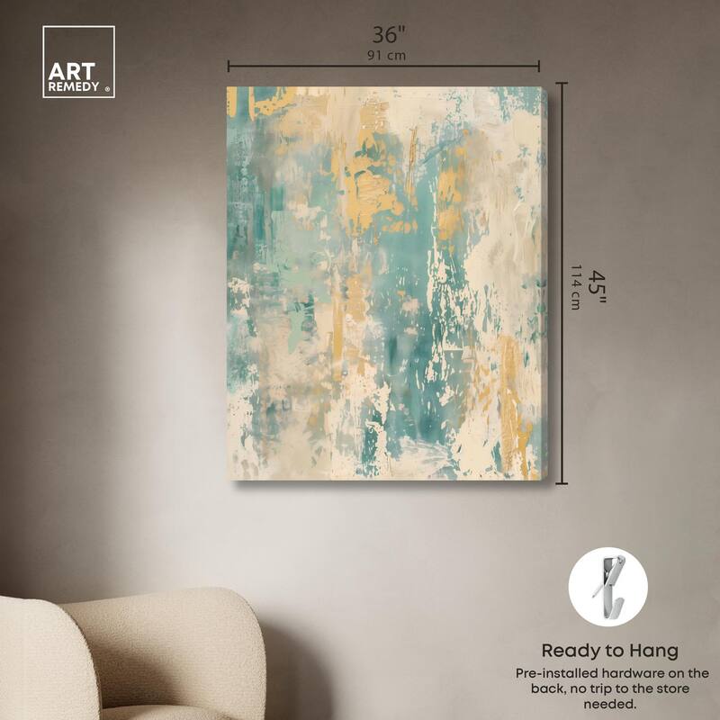 Minted Ivory I Canvas by Art Remedy, Gallery Wrapped