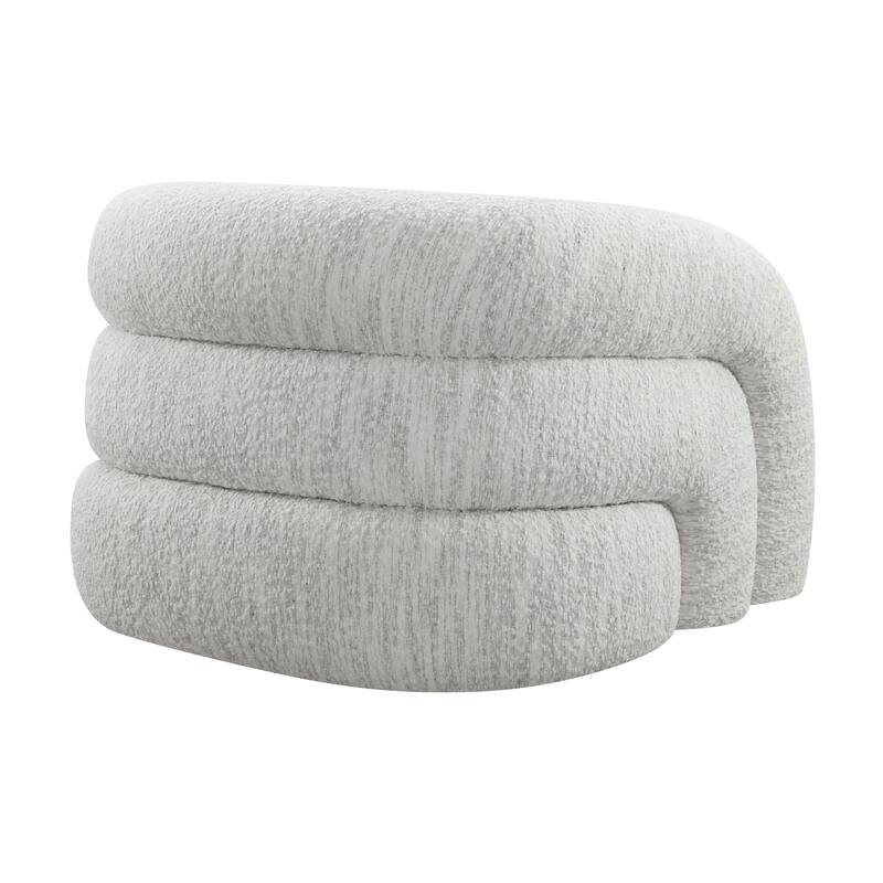 Furniture of America Korix Modern 37-inch Boucle Swivel Accent Chair