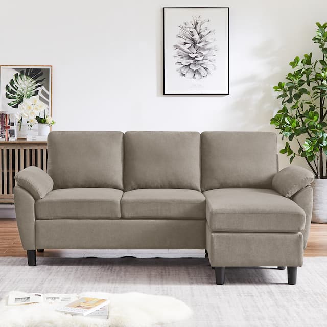 Jarenie Sofa Couch Upholstered L Shape Sectional Sofas Sets for Living Room
