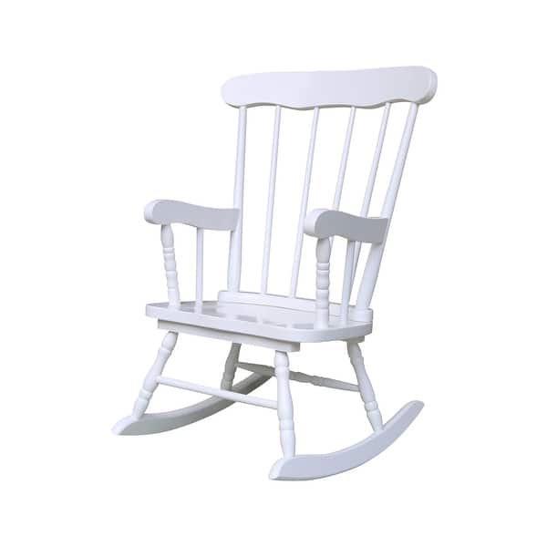 slide 2 of 13, Solid Wood Juvenile Rocking Chair White