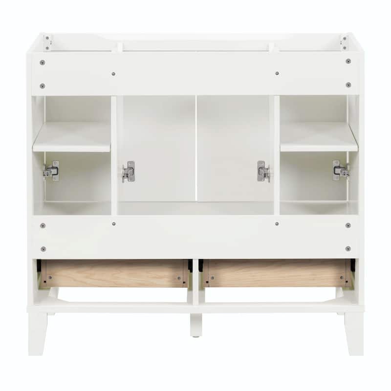 36'' Freestanding Bathroom Vanity with Resin Sink Combo