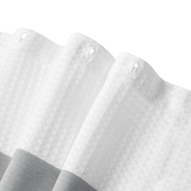 Madison Park Spa Waffle Shower Curtain with 3M Treatment