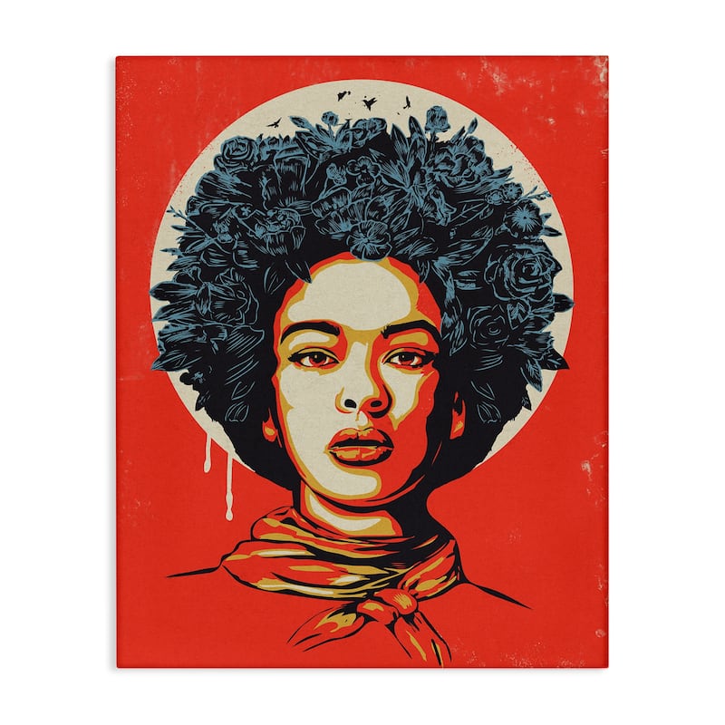 Stupell Vibrant Portrait of Woman Canvas Wall Art Design By Balazs Solti - 36 x 48