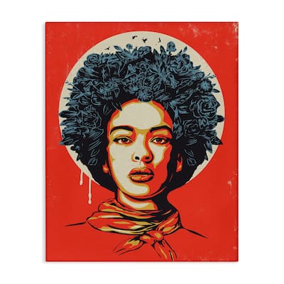 Stupell Vibrant Portrait of Woman Canvas Wall Art Design By Balazs Solti