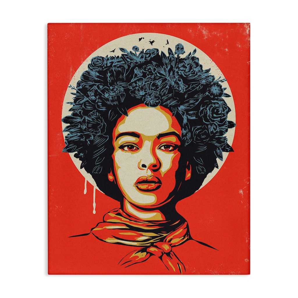 Stupell Vibrant Portrait of Woman Canvas Wall Art Design By Balazs Solti