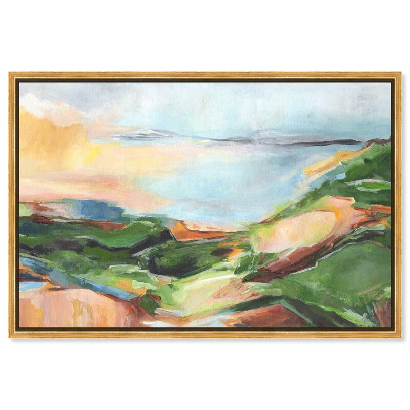Abstract Landscape Canvas by Art Remedy - Gold - 24" x 16"