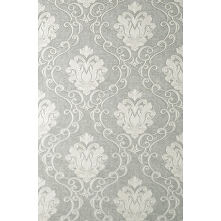 Fine Decor Florentine Grey Damask Wallpaper