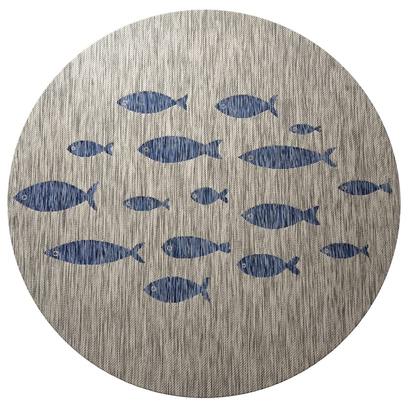 Isola Tropical Indoor/Outdoor Area Rug by Porch & Den