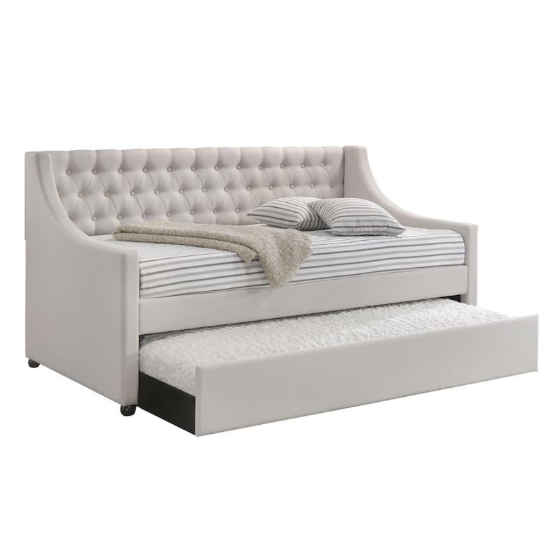 Capitola Fog Upholstered Daybed with Casters