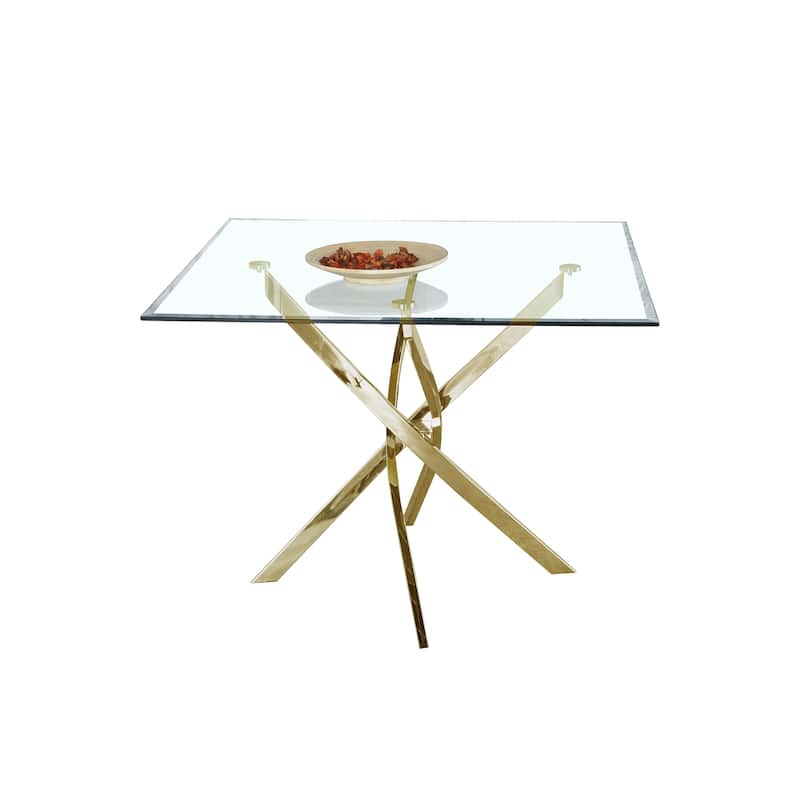 Tempered Glass Top Dining Table