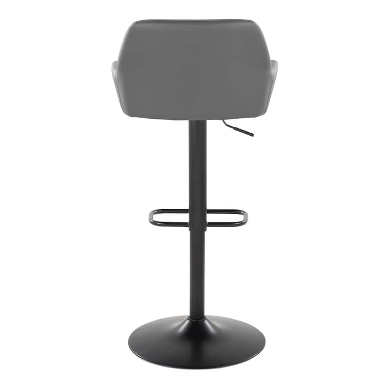 Porch & Den Galotti Adjustable Bar Stool with Rounded Rectangle Footrest (Set of 2)
