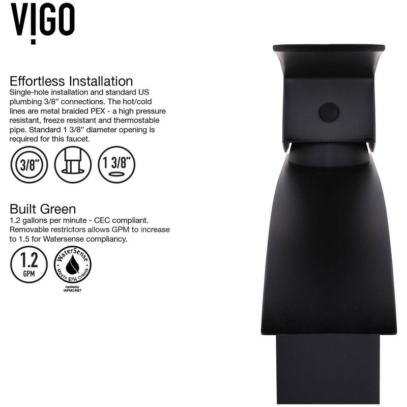 Vigo 18-1/4" Glass Bathroom Vessel Sink with Duris Single Hole