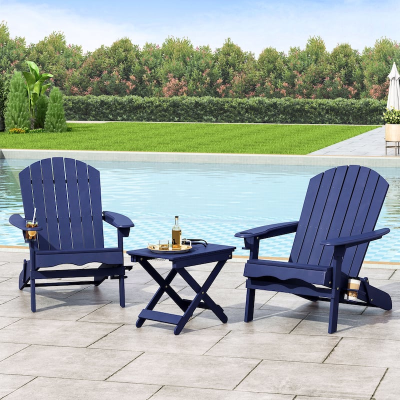 Bellwood Outdoor 2-seat Folding Acacia Chat Set by Christopher Knight Home