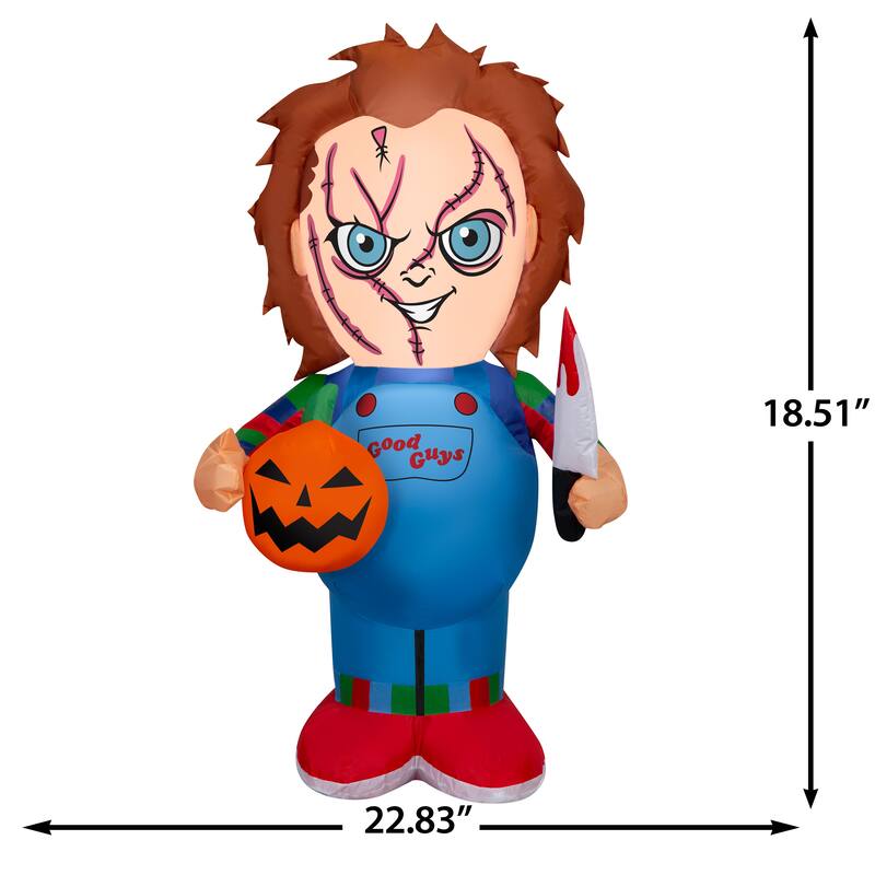 Airblown-Stylized Chucky Holding Pumpkin-Universal