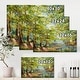 preview thumbnail 4 of 6, Designart "Autumn Forest With Meandering River" Lake House Canvas Wall Art Print