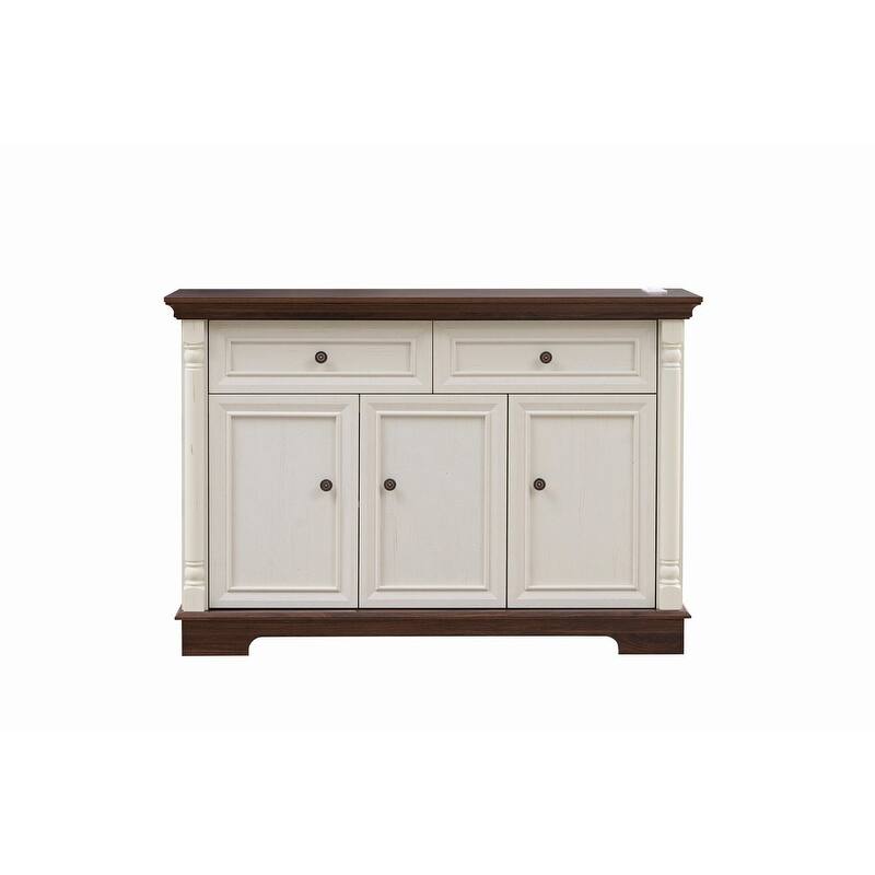 Farmhouse 47.24" Sideboard Buffet, Kitchen Storage Cabinet with 2 Drawers for Organized Home Living Solutions