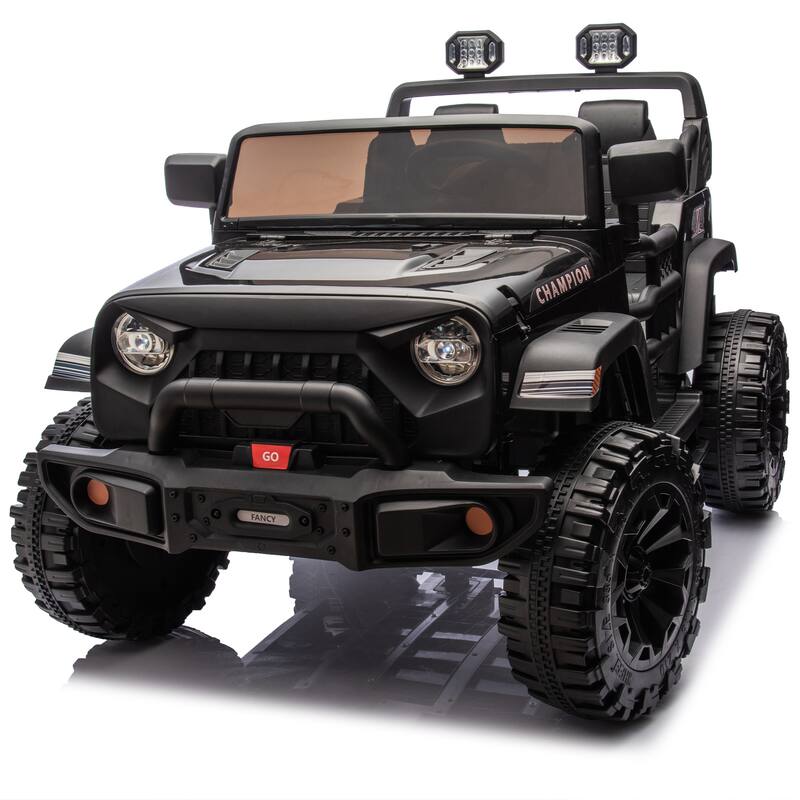 24V Two-Seater Kids Ride On Electric Car W/Parents Control,400w Motor,Provide A Speed Of 1.86-4.35mph For Kids Of 3+