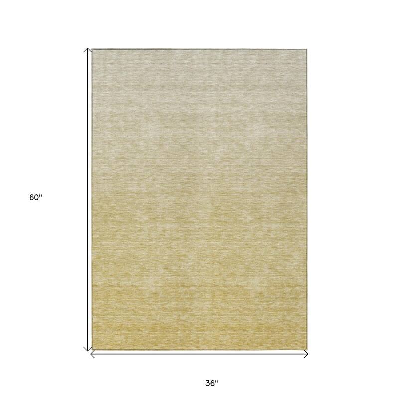 HomeRoots Ombre Transitional Rectangle Outdoor Rug