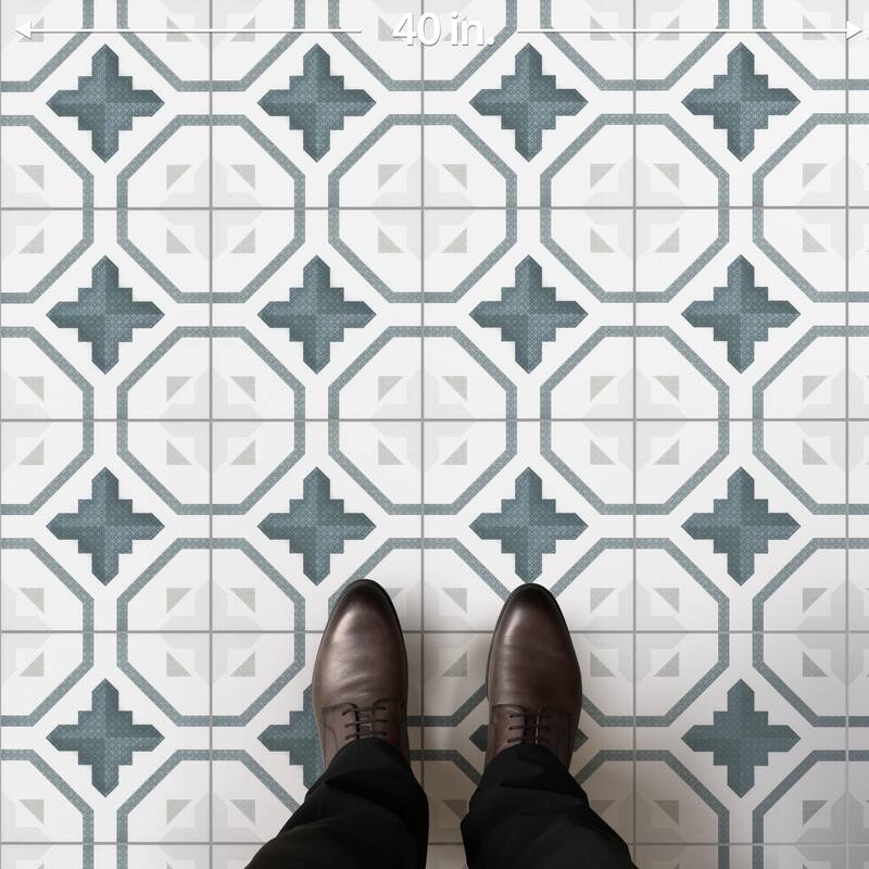 Merola Tile Prisma Anthracite 9-3/4" x 9-3/4" Porcelain Floor and Wall Tile