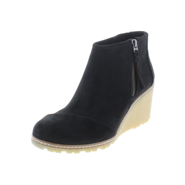 avery microfiber wedge bootie