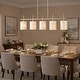 preview thumbnail 4 of 9, 35.4" Modern Coastal 5-Light Capiz Shell Linear Kitchen Island Pendant - Gold/Ivory