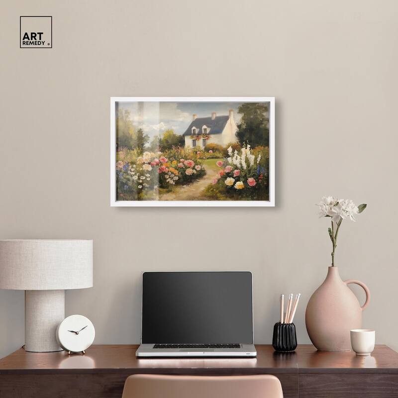Floral Welcome Shadowbox by Art Remedy