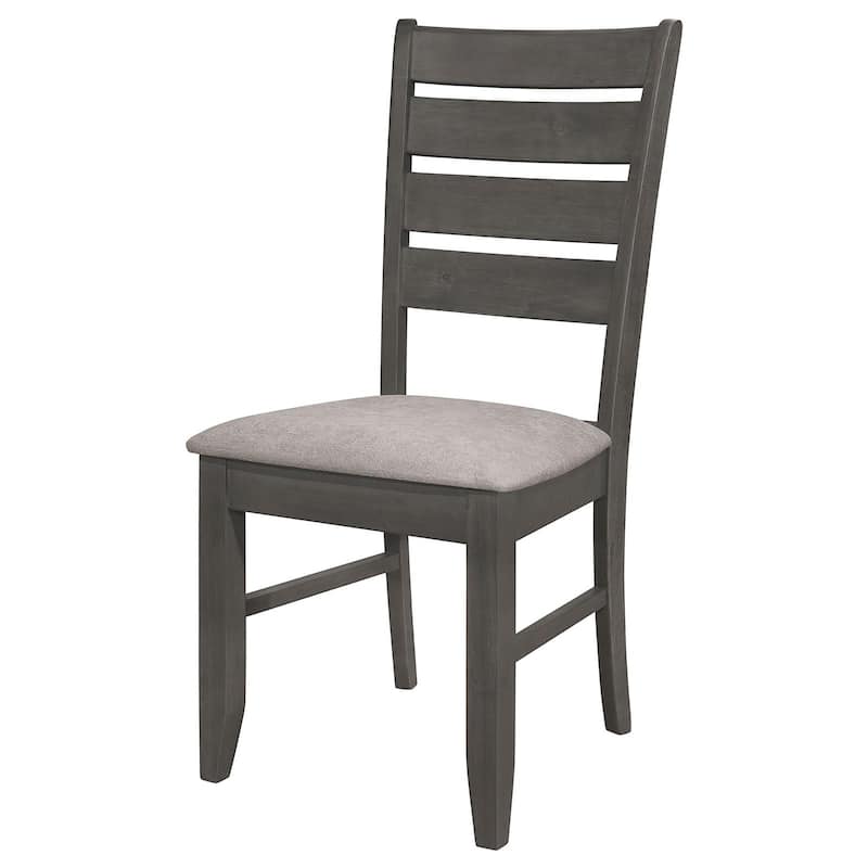 Wooden Padded Seat Side Chairs,Dining Chair (Set of 2)