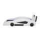 preview thumbnail 19 of 17, Twin Size Race Car-Shaped Platform Bed with Wheels