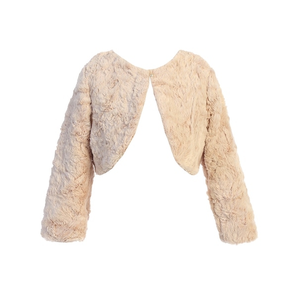 kids fur cardigan