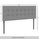 preview thumbnail 16 of 17, CraftPorch Classic Button-Tufted Rectangle Upholstered Headboard